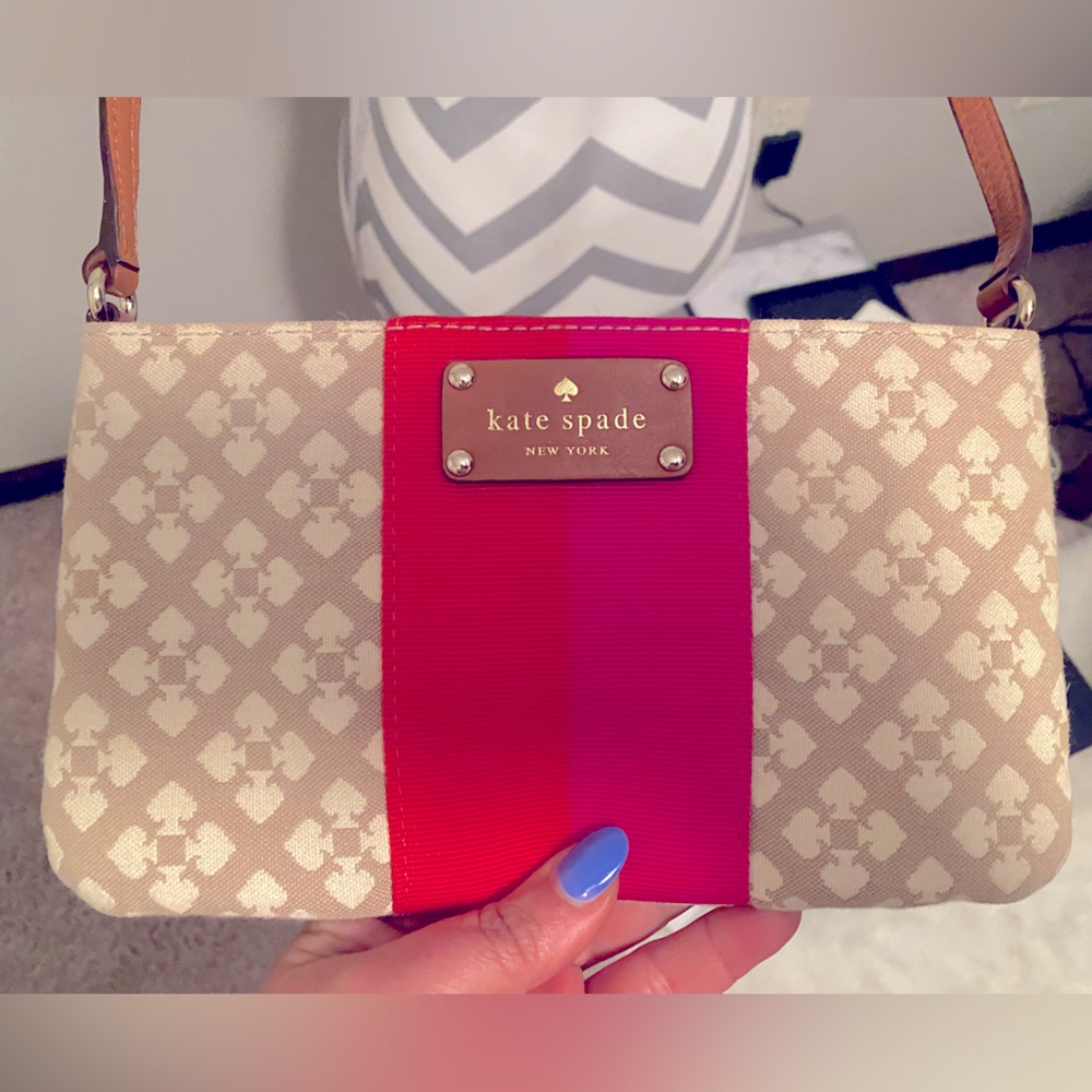 Kate Spade Victoria Classic Spade Canvas Crossbody